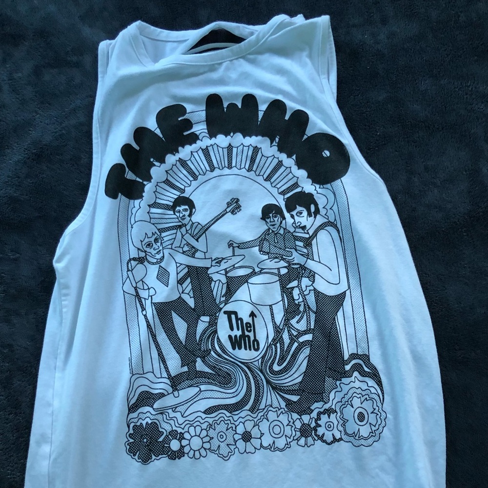 The Who, Sleeveless Tank Top. Brand new. Size: M. Prices negotiable.
